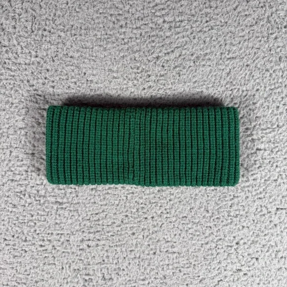 Coach Logo Ear Warmer Headband Womens One Size Green Knit Winter - Picture 4 of 5